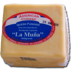 Queso fundido "American Cheese", bloque de 0,5kg