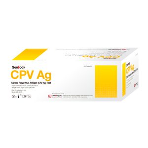 Prueba rápida de parvovirus canino Genbody CPV Ag, caja de 20 unidades