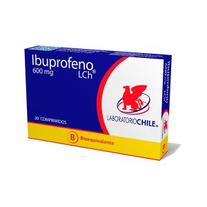 Ibuprofeno Chile, blister con 20 comprimidos de 600mg