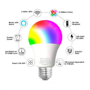Foco inteligente Smart OhLux, luz RGB con 16 millones de combinaciones