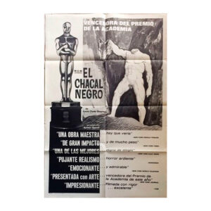 Afiche histórico original EL CHACAL NEGRO