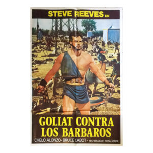Afiche histórico original GOLIAT CONTRA LOS BÁRBAROS