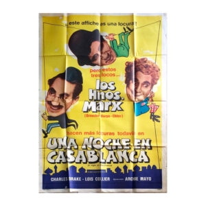 Afiche histórico original UNA NOCHE EN CASABLANCA