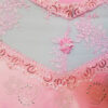 Conjunto de manta y pollera color rosado, diseño exclusivo y hecho a mano