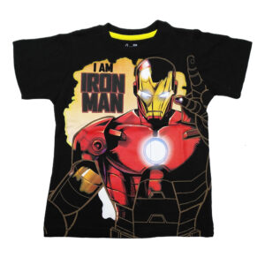 Camiseta de manga corta para niños con figura de Ironman (2-4 años)