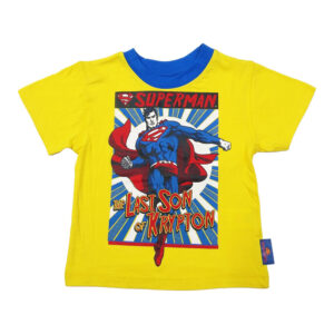 Camiseta de manga corta para niños con figura de Superman (2-7 años)