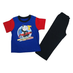 Pijama para niños con figura de Thomas, color azul y rojo (2-8 años)
