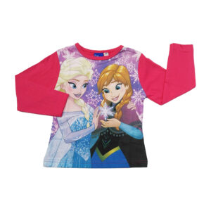 Camiseta de manga larga para niñas, color rosa con figura de Frozen (2-8 años)