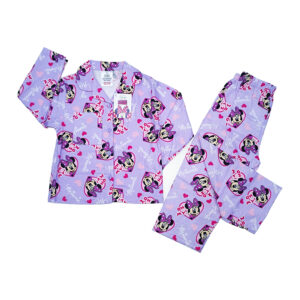 Pijama para niñas, color lila y figuras de Minnie (1-3 años)