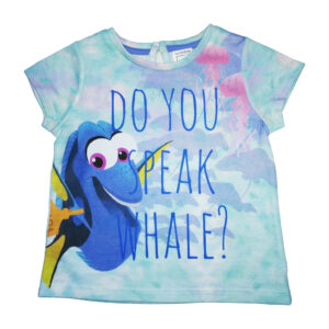 Camiseta de manga corta para niñas, color celeste y figura "Buscando a Dory" (1-3 años)