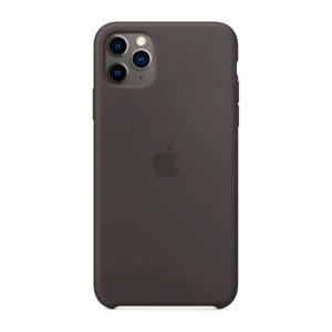 Funda Apple original de silicona para Iphone 11 Pro Max, color negro