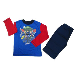 Pijama para niños con figura de Thunderbirds, color azul y rojo (4-10 años)