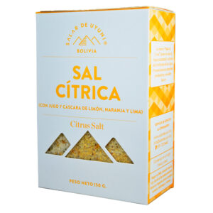 Sal cítrica Salar de Uyuni, caja 150grs