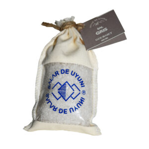 Sal gris Salar de Uyuni, bolsa de yute 100grs