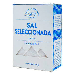 Sal seleccionada Salar de Uyuni, caja 150grs