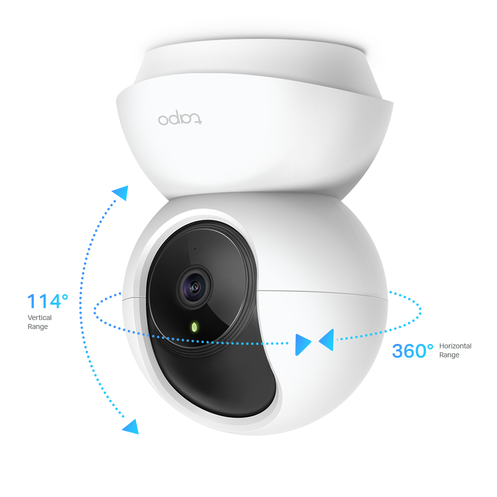 Cámara de seguridad Full HD Wi-Fi 360º sensor movimiento, audio 2 vias, inteligente Alexa y Google - TP-LINK C200