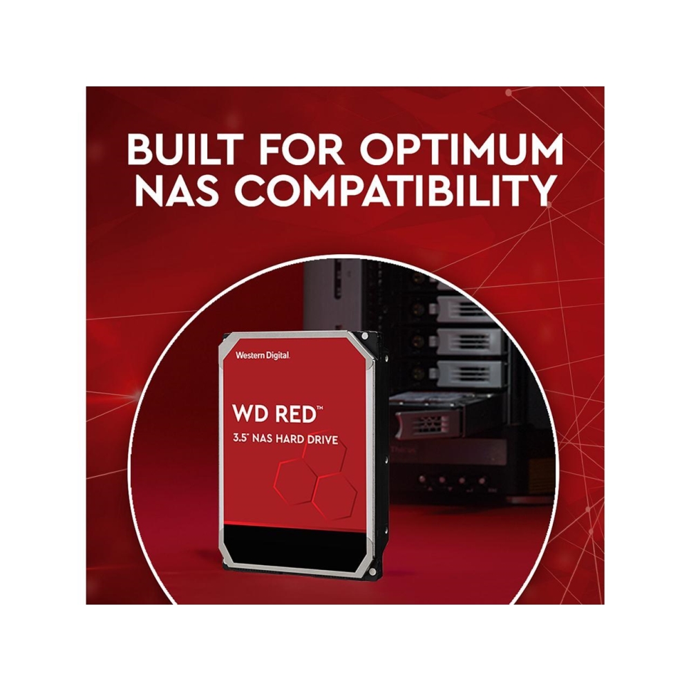 Disco Duro Interno NAS 6TB 5400RPM Sata 6Gbps,256MB Cache -Western Digital Red
