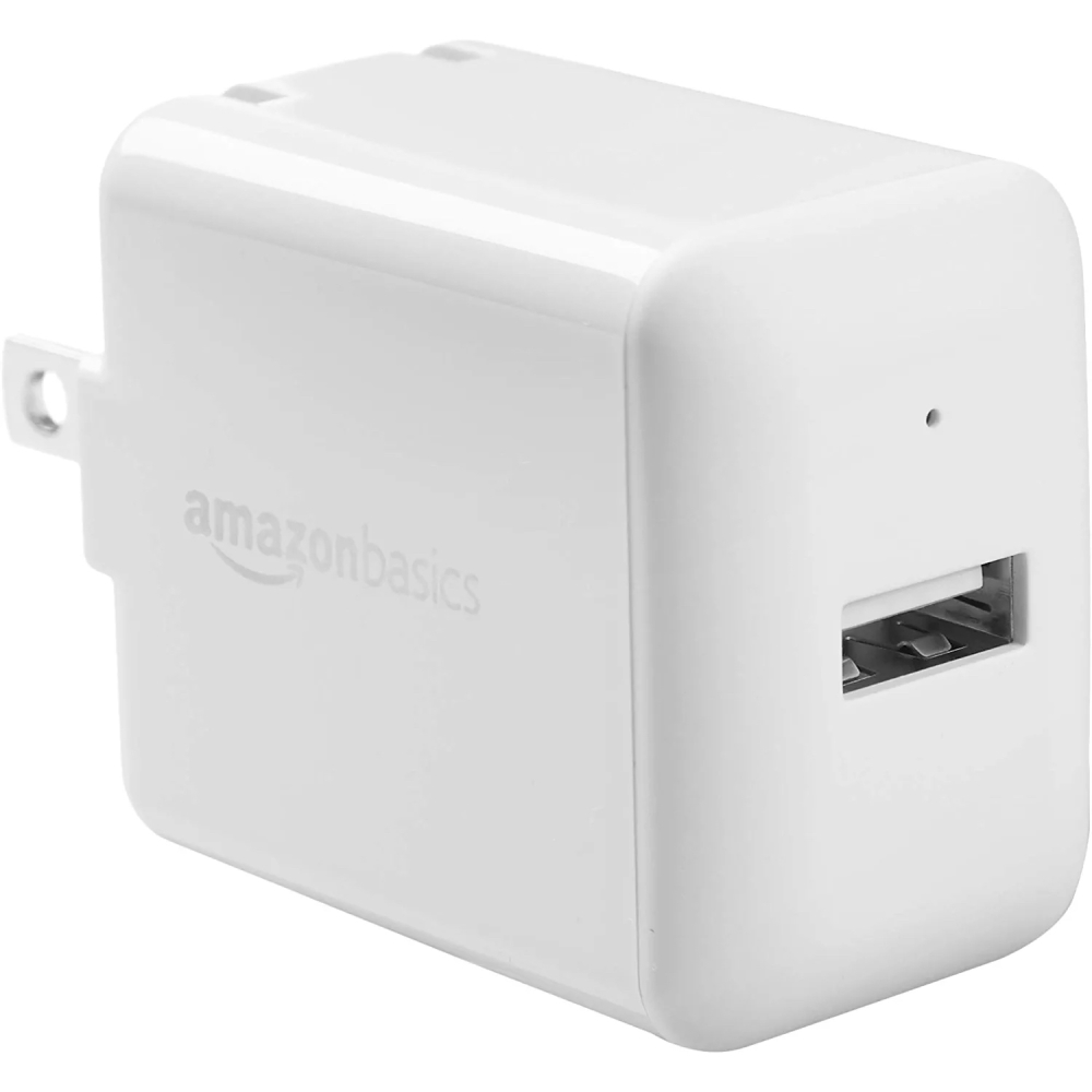 Cargador de pared 1 puerto USB-A 12W 2.4Amp para telefono/tablet - Amazon B0773JCTR5