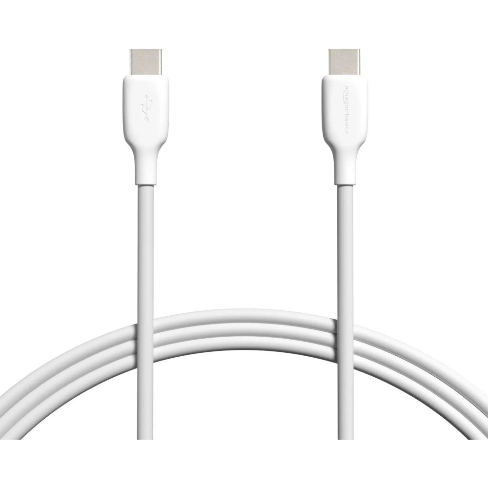 Cable USB-C a USB-C 2.0 de carga rápida (certificado USB-IF),60W, 1.8m, color blanco - Amazon B085SB6RSL