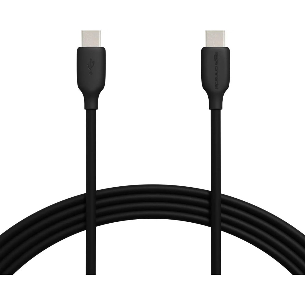 Kit 2 cables USB-C a USB-C 2.0 de carga rápida (certificado USB-IF),60W, 1.8m, color negro - Amazon B085SB5148