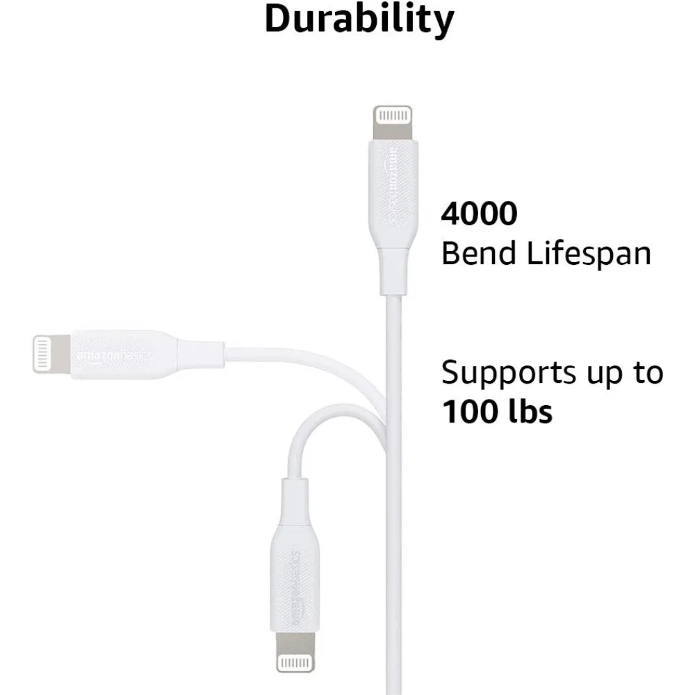 Cable USB-C a Lightning 1.8m, certificado Mfi, soporta carga rápida - Amazon L6LMF945-CS-R