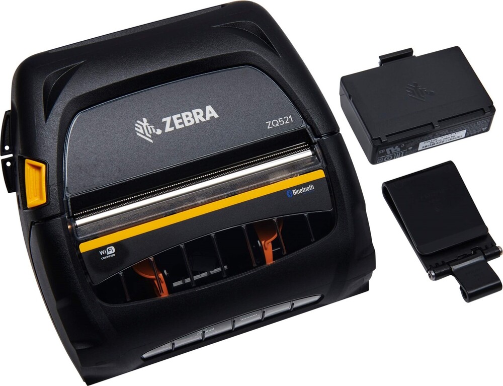 Impresora Portatil de 72mm, termica de Alto Rendimiento, Bluetooth, IP54,iOS, Android y Windows, Velocidad 127mm/seg - ZEBRA ZQ521